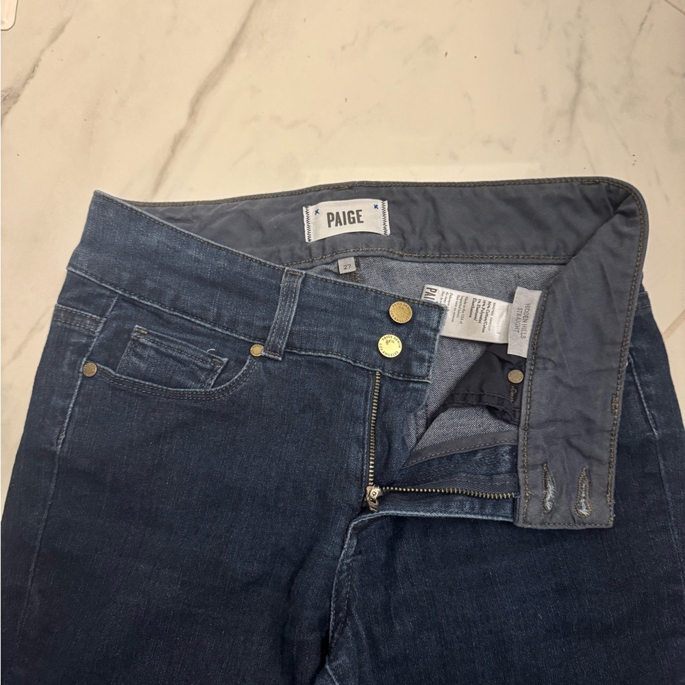 PAIGE Hidden Hills Dark Indigo Skinny Jeans
